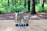 Mastiff GearsĀ® 304 (18/8) Stainless Steel (FDA Compliant) US G.I Style Canteen Kit Cooking Set (Army Green)